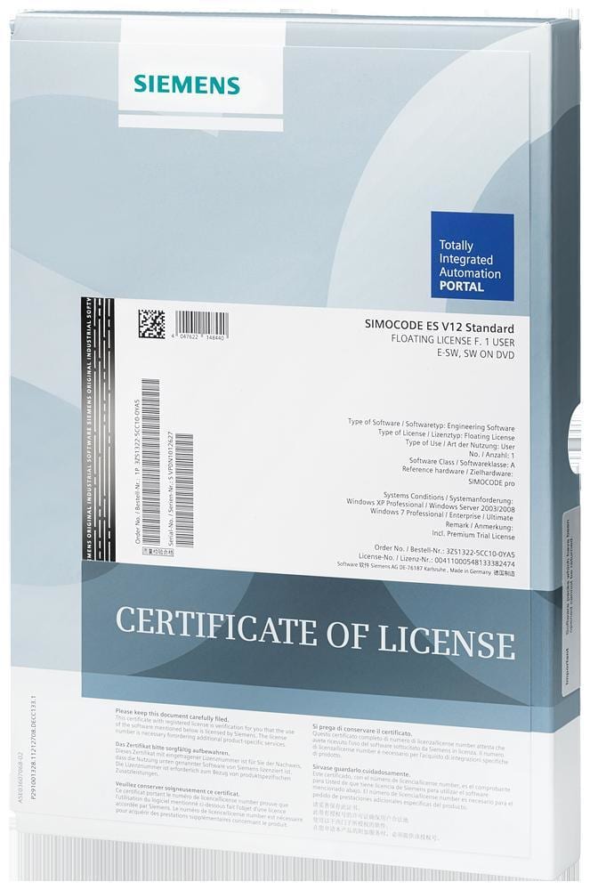 SIEMENS - Licencia SIRIUS safety ES Premium USB