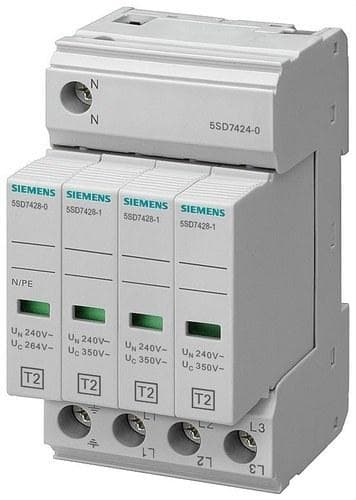SIEMENS - Descargador sobretensión 4 polos sin aviso remoto