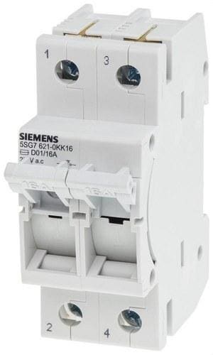 SIEMENS - Seccionador MINIZED D01 16A 2 polos