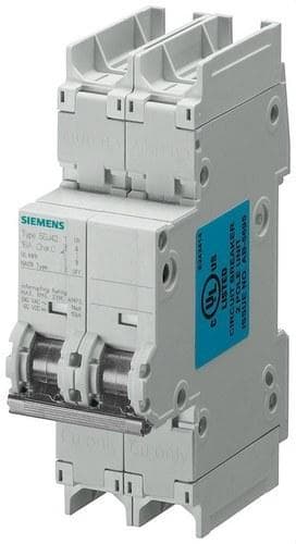 SIEMENS - Interruptor protección selector 240V 14kA 2 polos C 2A 70mm