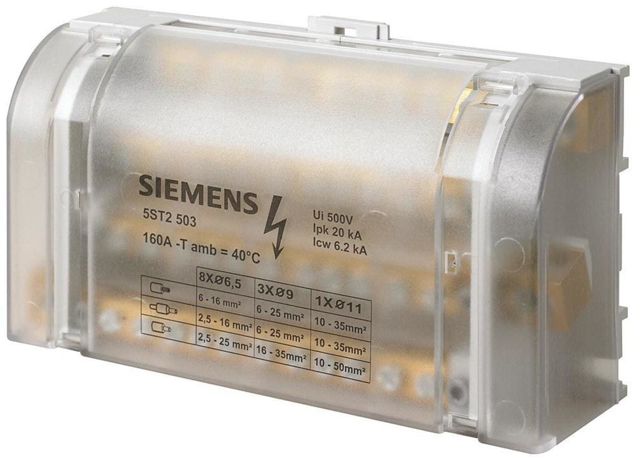 SIEMENS - Repartidor modular 4 polos 160A 500V