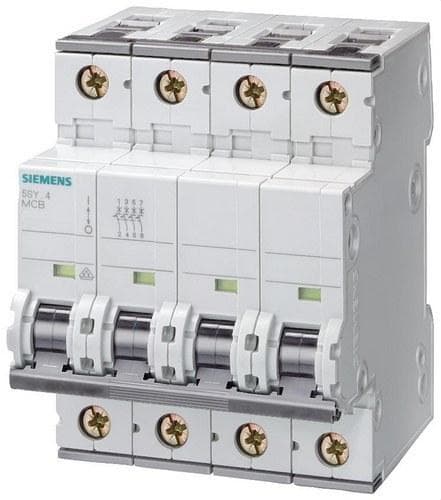 SIEMENS - Interruptor automático 70 accesoriable 10kA curva-D 4 polos 20A