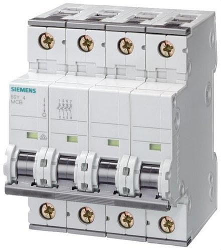 SIEMENS - Interruptor automático 70 accesoriable 10kA curva-D 4 polos 50A