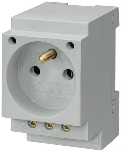 SIEMENS - Base enchufe CEE 7 hoja V 16A 230VAC toma tierra