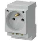 SIEMENS - Base enchufe CEE 7 hoja V 16A 230VAC toma tierra