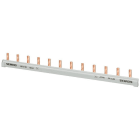 SIEMENS - Barra colector monofásico 1016 para 12 pías 1 polo + neutro gris