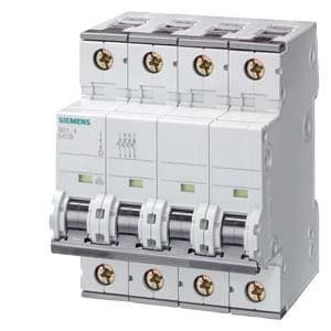 SIEMENS - Interruptor automático 70 6kA curva-C 4 polos 8A