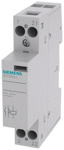 SIEMENS - Contactor de instalación 1 NA+1 NC 230V AC 400V 20A con mando A 230V AC 220V DC