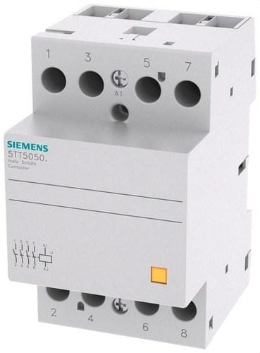 SIEMENS - Contactor de instalación 4 NA 230V AC 400V 63A con mando 230V AC 220V DC