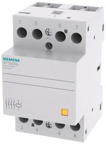SIEMENS - Contactor de instalación 4 NA 230V AC 400V 63A con mando 24V AC/DC