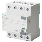 SIEMENS - Interruptor diferencial 5SV clase-A 4 polos 25A 30mA 70mm