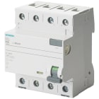 SIEMENS - Interruptor diferencial 5SV clase-A 4 polos 40A 30mA 70mm
