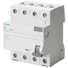 SIEMENS - Interruptor diferencial 5SV clase-A 4 polos 63A 30mA 70mm