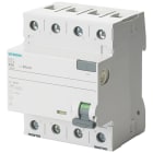 SIEMENS - Interruptor diferencial 5SV clase-A 4 polos 25A 300mA 70mm