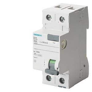 SIEMENS - Interruptor diferencial 5SV clase-AC 2 polos 63A 30mA 70mm