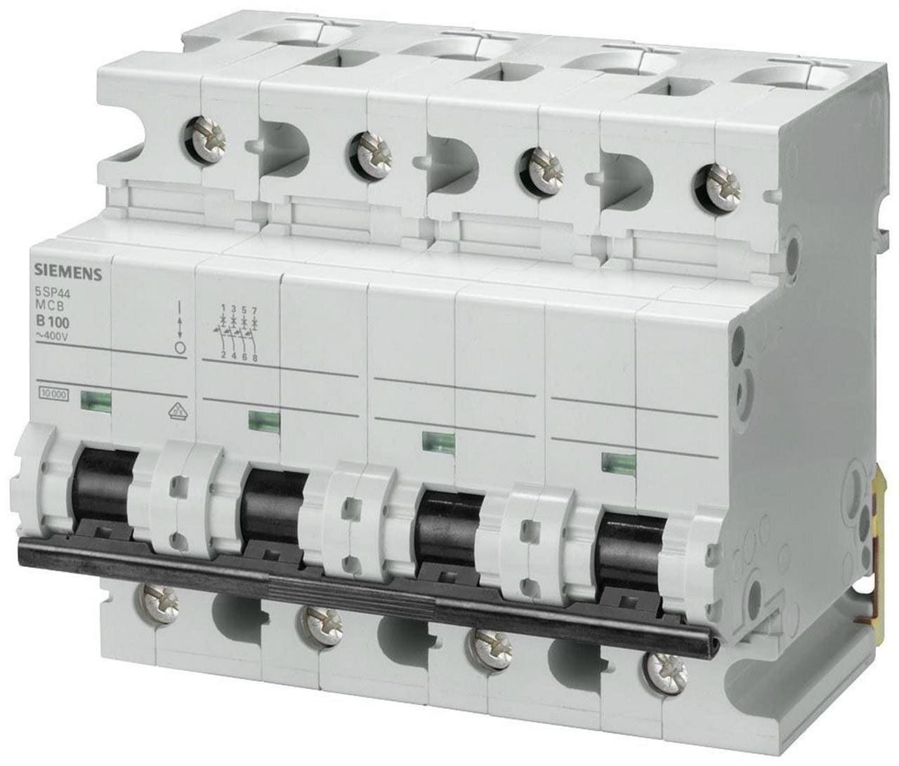 SIEMENS - Interruptor automático 70 accesorio 10kA-C 6 módulos 4 polos 80A