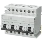 SIEMENS - Interruptor automático 70 accesorio 10kA-C 6 módulos 4 polos 100A