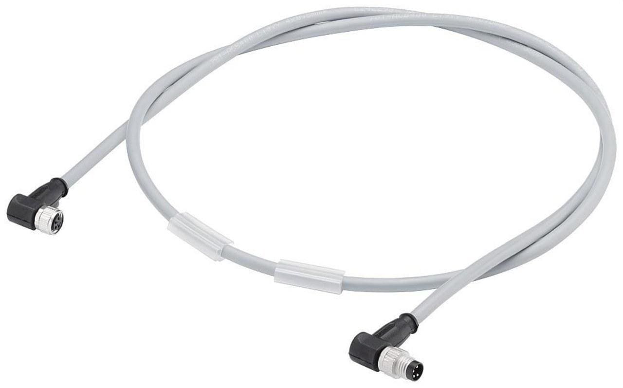 SIEMENS - Cable alimentación M8 conector hembra M8 acodado 4 polos 0,3m