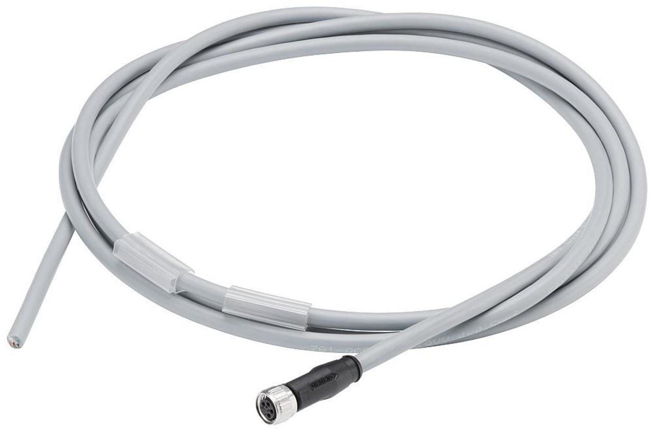 SIEMENS - Cable alimentación lado conector M8 4 polos 15m