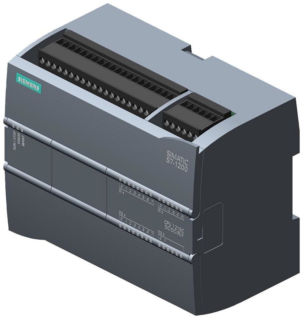 SIEMENS - CPU 1215 contactos DC/DC/relé 14 ED 24VDC 10 SD