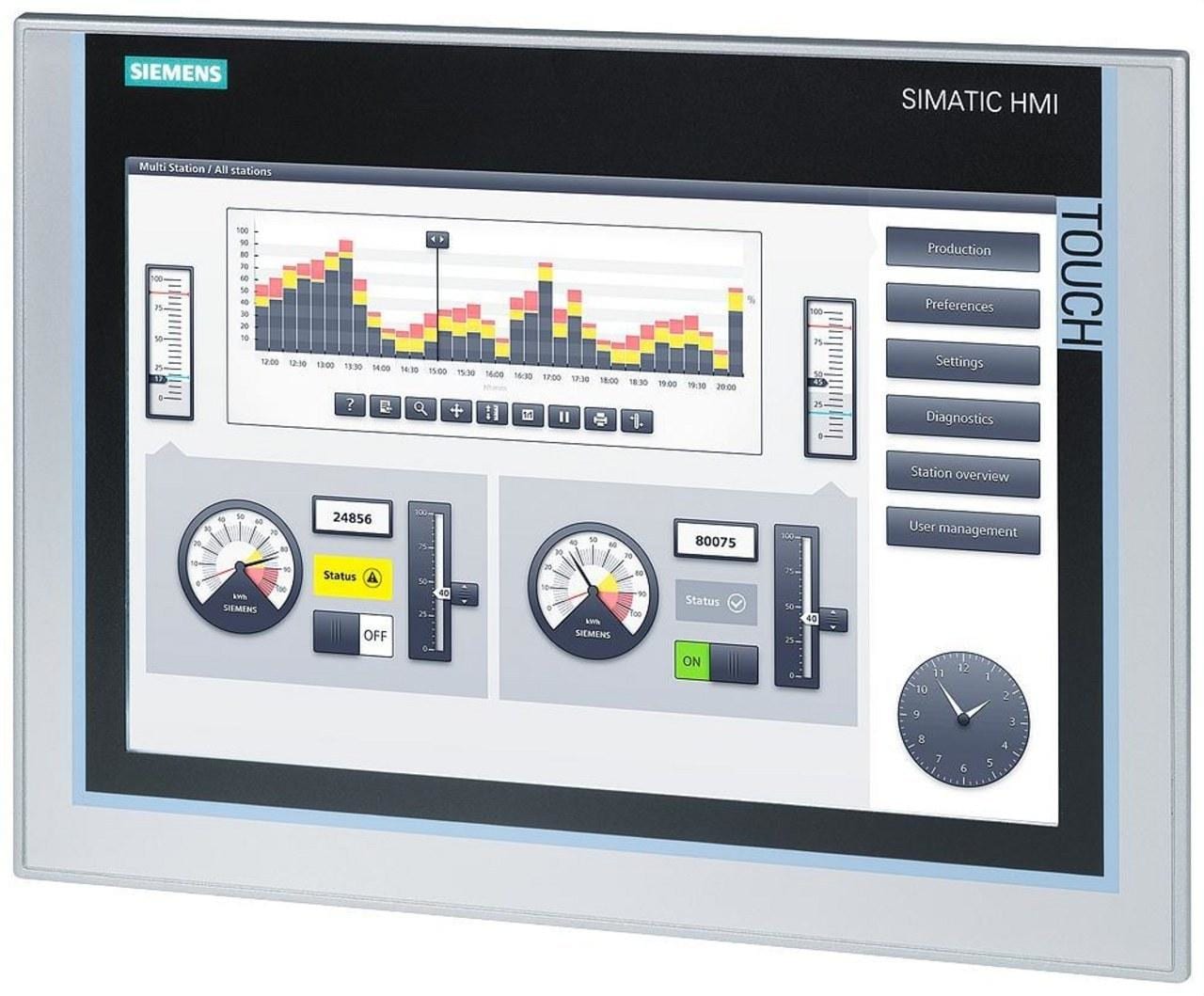 SIEMENS - Panel SIMATIC metal duro integral TP1200 Comfort