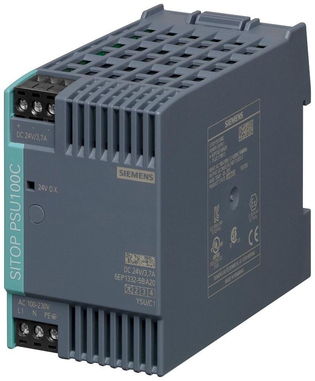 SIEMENS - Fuente de alimentación Sitop PSU100C 24V/3,7A 120-230V