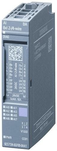 SIEMENS - Módulo electrónico entrada analógico 8EAXI 2/4 hilos