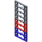 SIEMENS - Juego etiquetas codificador 9x gris +4x rojo +3x azul (10u)