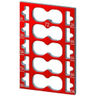 SIEMENS - Juego etiquetas codificador 10x rojo para 10 borne auxiliar (10u)