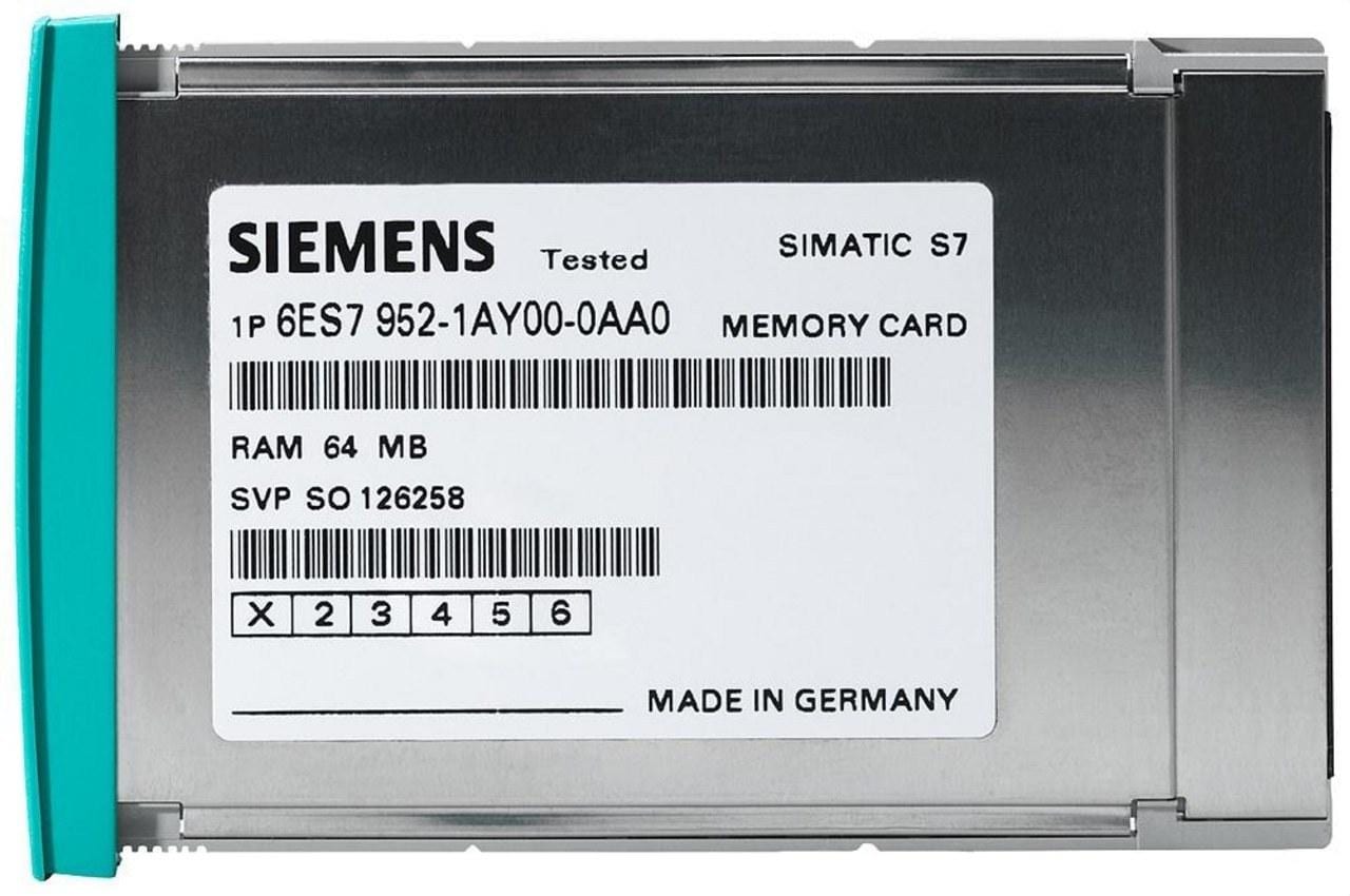 SIEMENS - Tarjeta de memoria S7-400 flash 5V media caña 952 256Kbytes