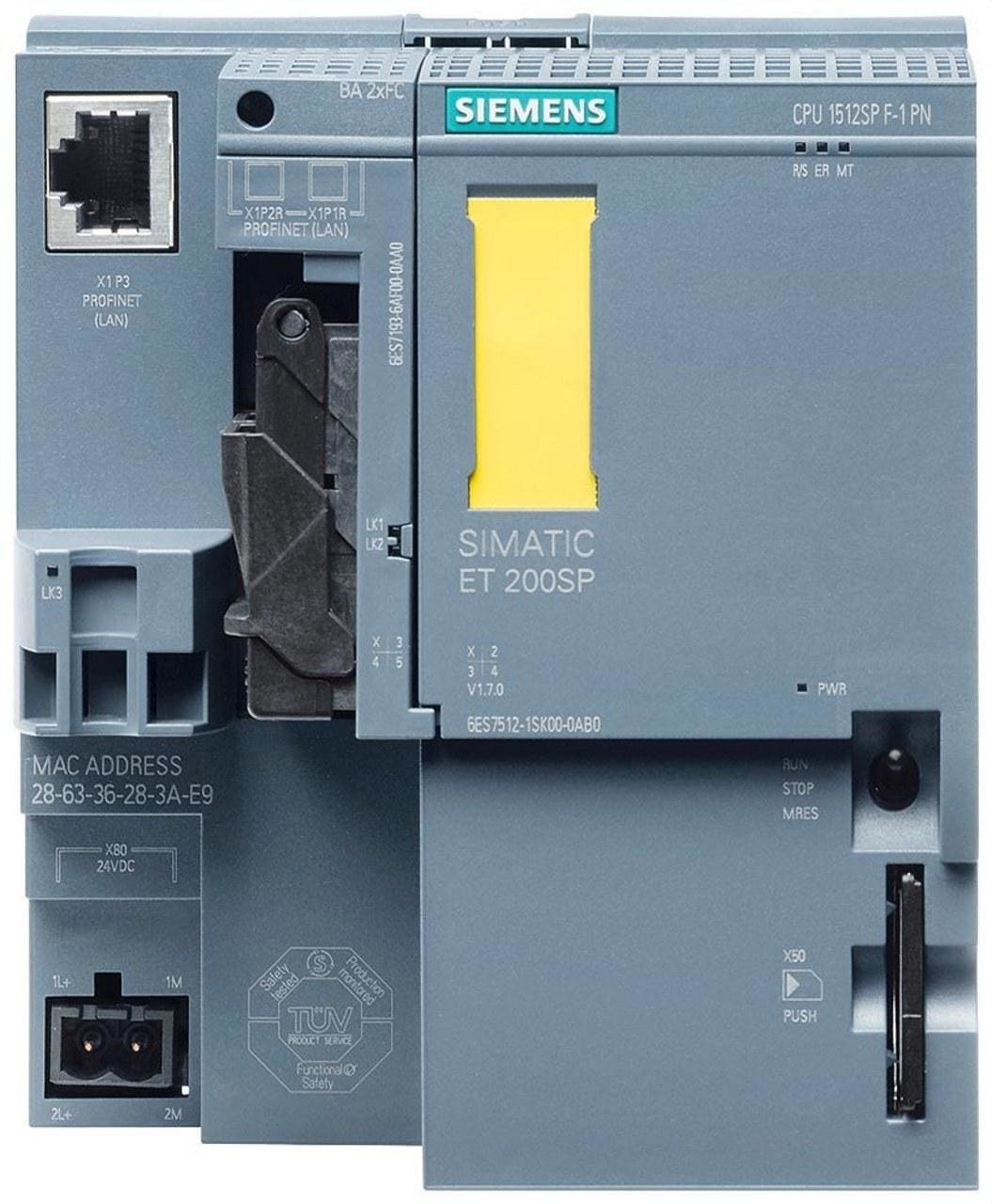 SIEMENS - CPU SIMATIC S7-1500F 1512SP F-1 PN 300KB