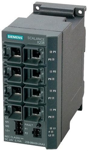 SIEMENS - Equipo SIMATIC NET SCALANCE X208 8xRJ-45