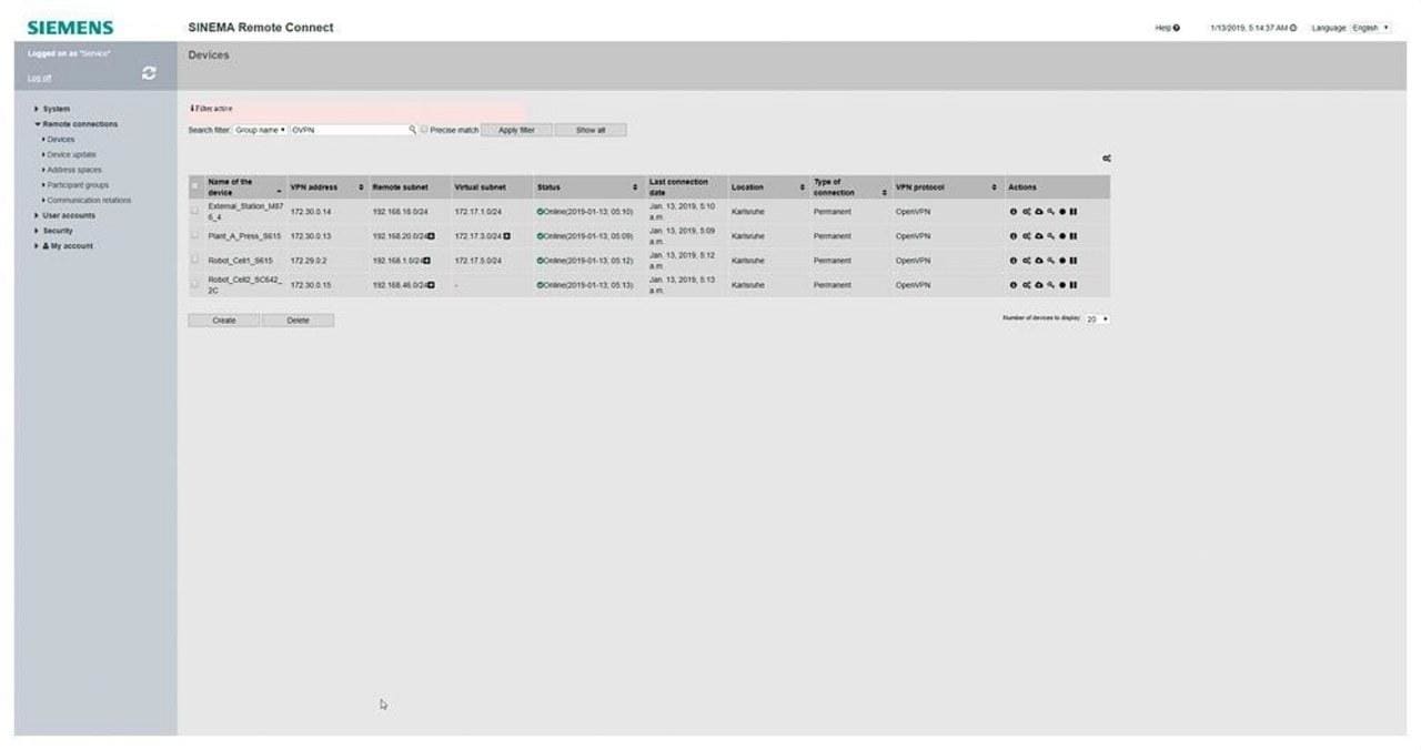 SIEMENS - Software básico SINEMA RC CLIENT V1.0