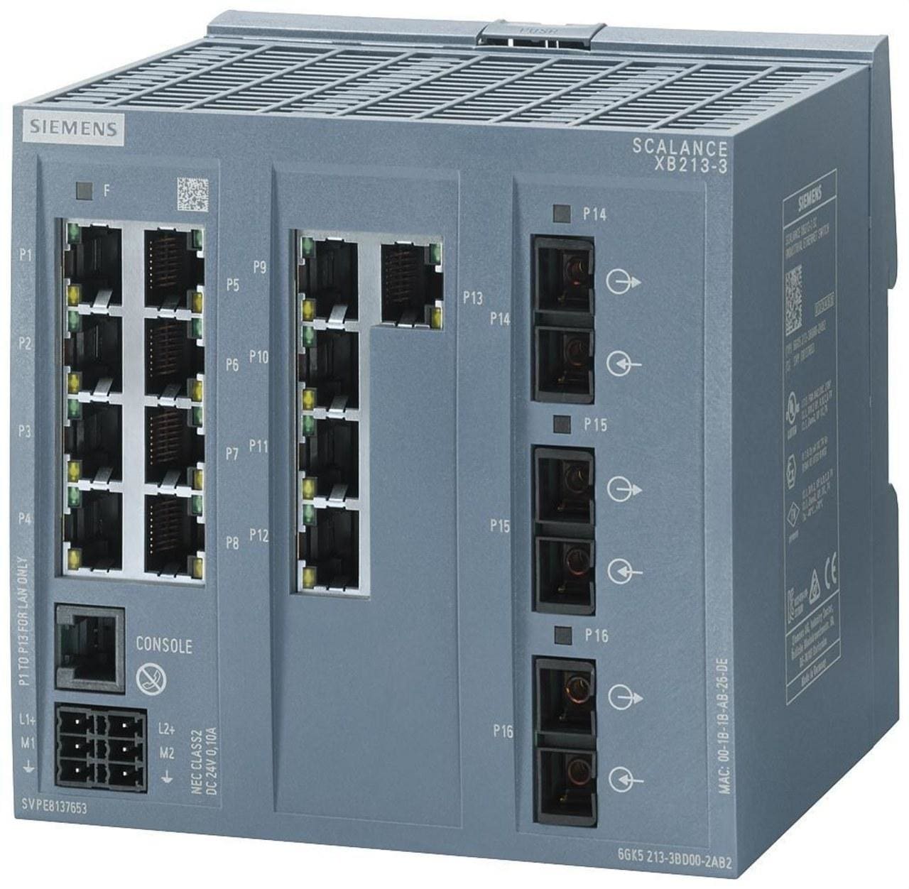 SIEMENS - Equipo SCALANCE XB213-3 PROFINET 13 puertos