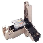 SIEMENS - Conector RJ45 con carcasa metálica salida cable 90°