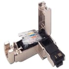 SIEMENS - Juego de conectores RJ45 carcasa metálica salida cable 90 (50u)