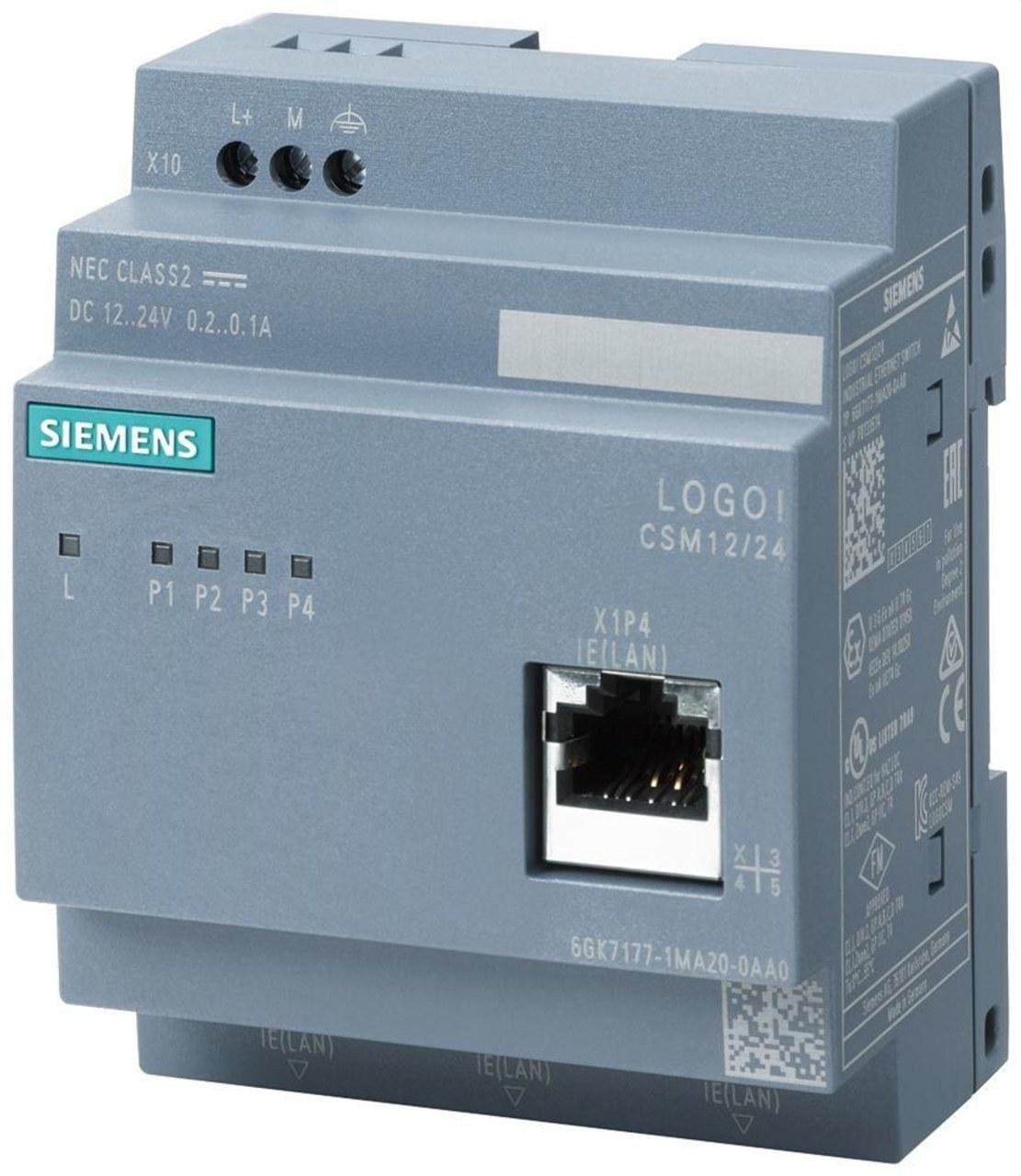 SIEMENS - Módulo SWITCH compacto conexión LOGO 0BA7/0BA8 RJ45