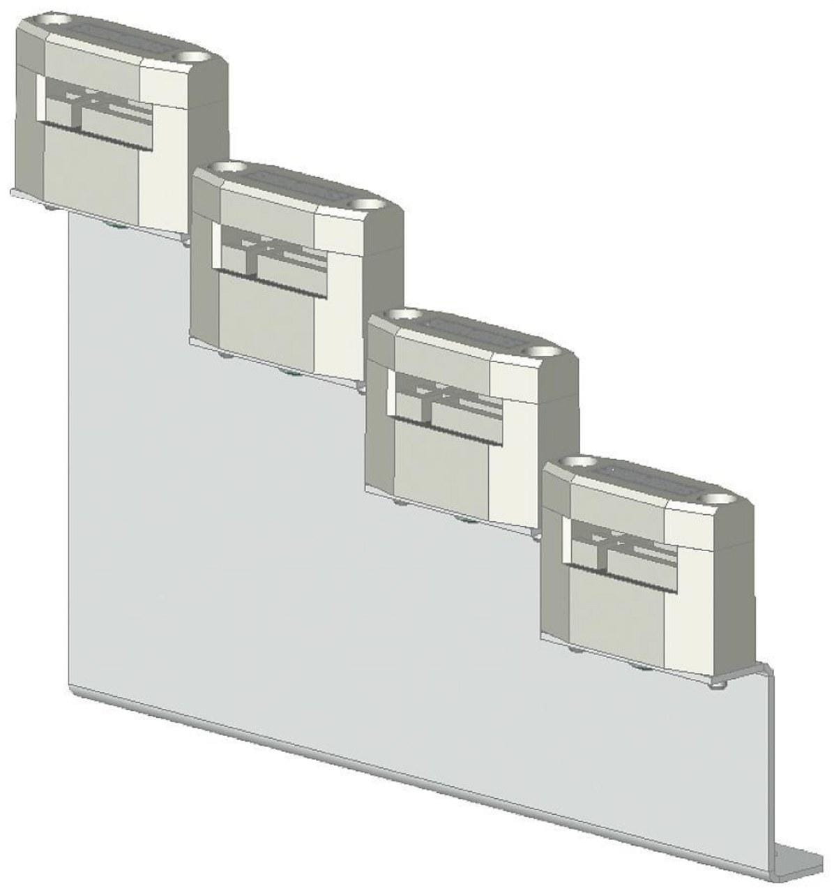 SIEMENS - Juego soportes barras vertical lateral escuadra