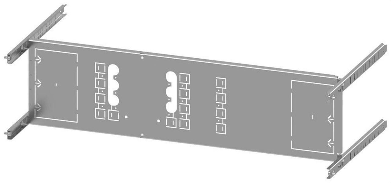 SIEMENS - Placa montaje 3VA12 250A 3 polos base 1 interruptor 200x800mm