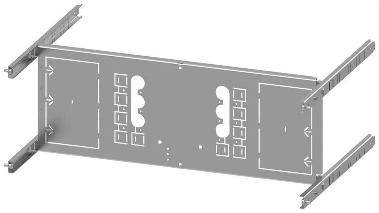 SIEMENS - Placa montaje 3VA20 100A 3 polos base 1 interruptor 200x600mm