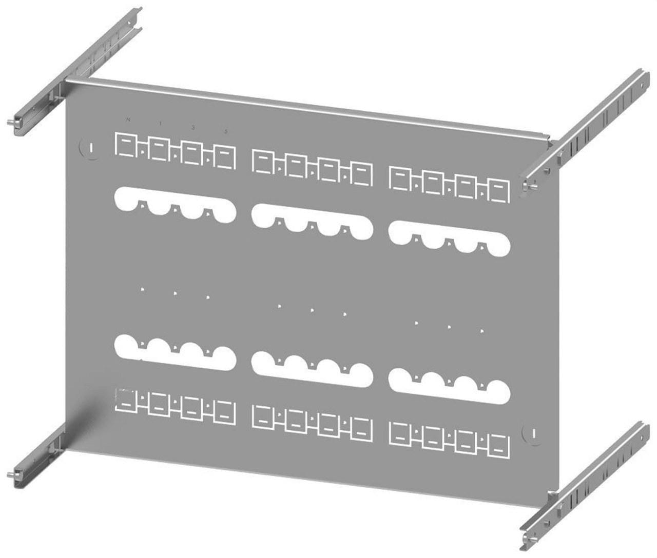 SIEMENS - Placa montaje 3VA20 100A 3 polos 3 interruptores 400x600mm