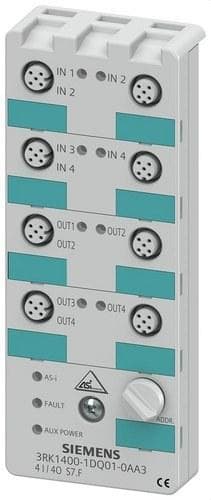 SIEMENS - Módulo compacto digital 4E/4S 2A IP67 SAP4 hembra M12