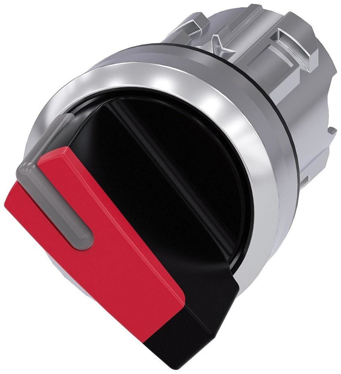 SIEMENS - Selector luminoso rojo manecilla corta O-I momentáneo 45°