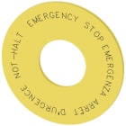 SIEMENS - Placa fondo para emergencia amarillo sin inscripción 60mm