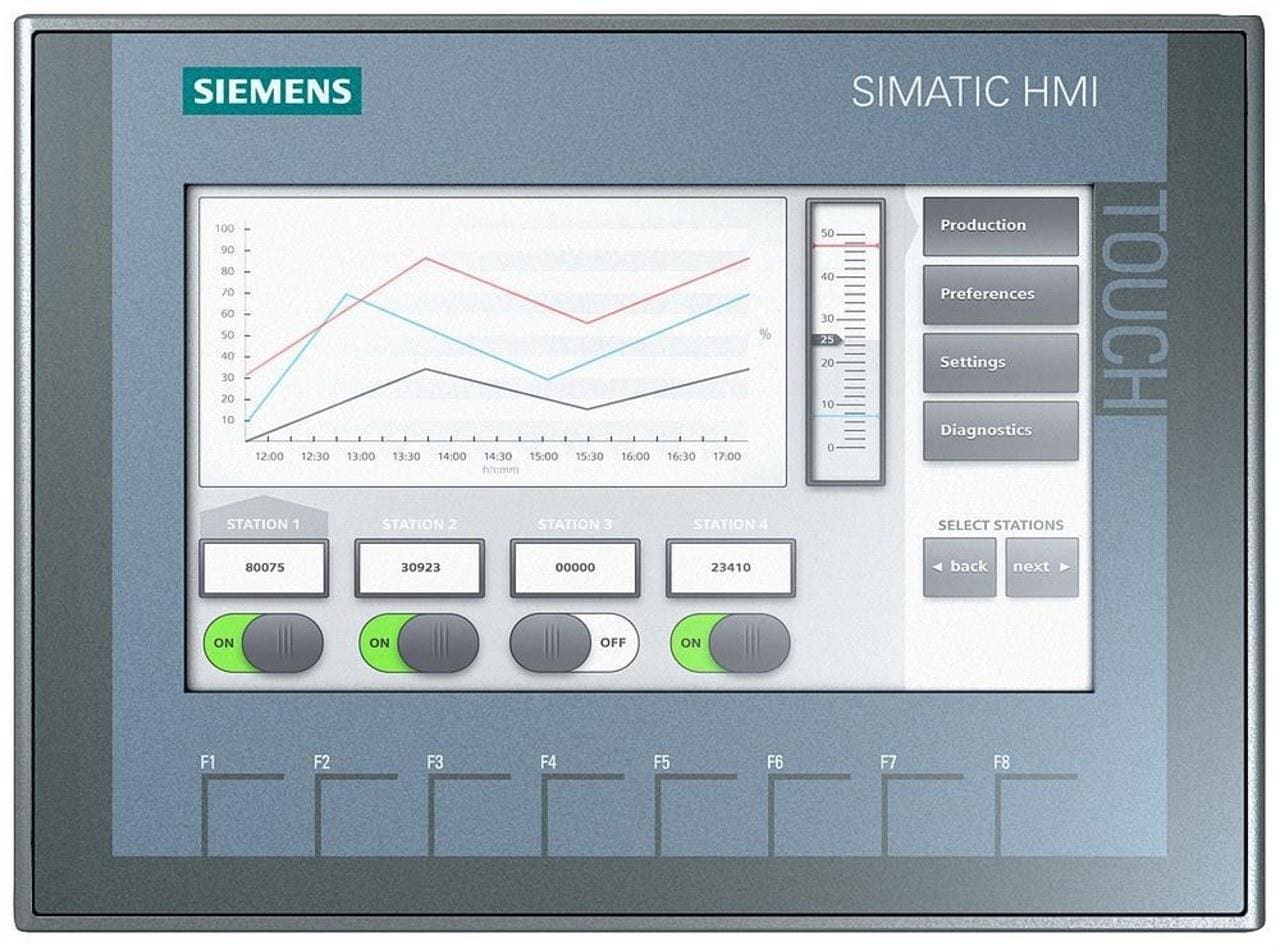 SIEMENS - Panel Basic SIMATIC metal duro integral KTP700 pantalla TFT 7"