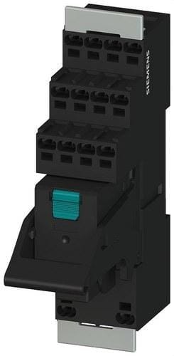 SIEMENS - Relé enchufe 24V 2 conmutadores módulo led rojo