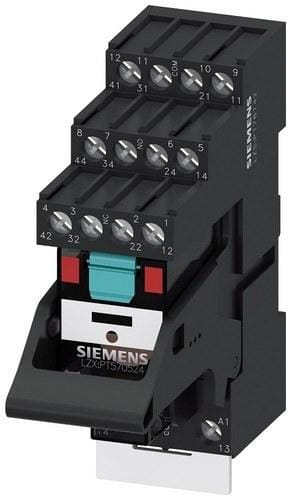SIEMENS - Relé enchufable completo 230VAC 4 conmutador conexión tornillo