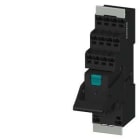 SIEMENS - Relé enchufable completo 24V CC 4 conmutadores conexión resorte