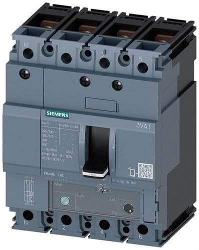 SIEMENS - Interruptor FRAME 160 25kA 4 polos TM240 32A tornillo