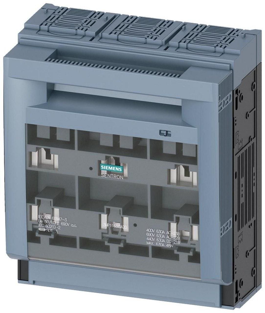 SIEMENS - Interruptor seccionador 3 polos NH3 630A 70mm caja